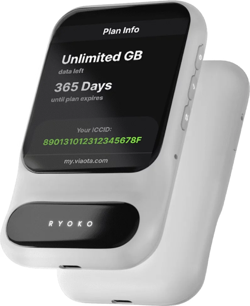 Ryoko Pro Portable WiFi Hotspot Device – Pocket-Sized, 130+ Countries, No SIM, No Contract